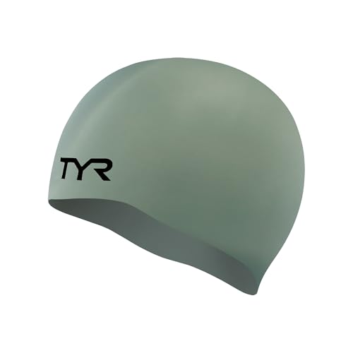 TYR Stealth-X Wrinkle-Free Silicone Adult Racing Swim Cap