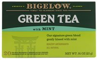 Bigelow Tea Green Tea - With Mint - Case Of 6 - 20 Bag