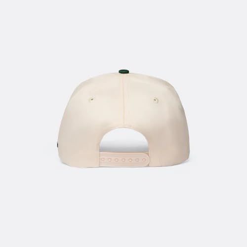 Caviar Cowboy Cap (Beige & Forest Green) - Adjustable Baseball Cap, Embroidered Hat, Trendy Trucker Hat, Gift for Men and Women