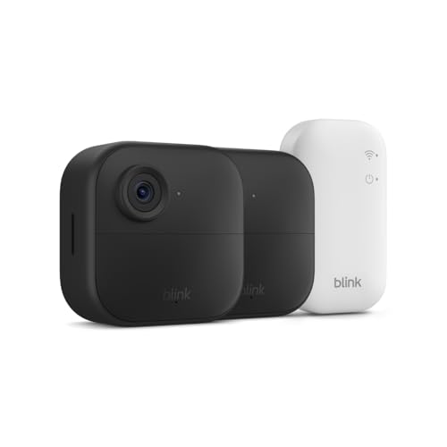 Blink Outdoor 4 – Wireless smart security camera, two-year battery life, 1080p HD day and infrared night live view, two-wa...