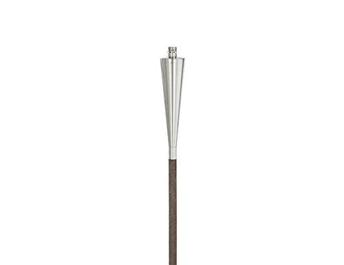 Blomus Torch with Beechwood Stake, Large Polished Stainless Steel, Model 65007