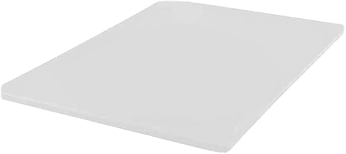 TrueCraftware- 20" X 15" X 1/2” Cutting Board for Kitchen White Color Plastic- Durable Color Coded Kitchen Cutting Board Chopping Board Non Slip Cutting Mat for Meat Vegetables Dishwasher Safe