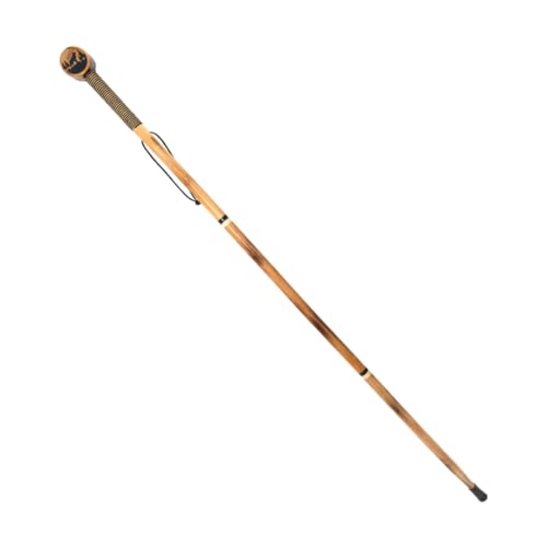 SE 3 Piece 55" Detachable Pine Wood Walking/Hiking Stick with Metal Tip, Reinforced Rubber Tip, and Water-Resistant Travel...