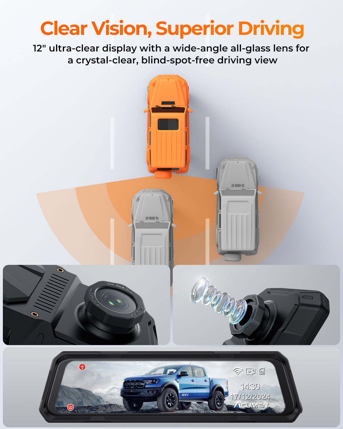 The Legend 2ch Waterproof Mirror DVR Switching System with 8-Gang in-Car Power Solid-State Switch Control Box