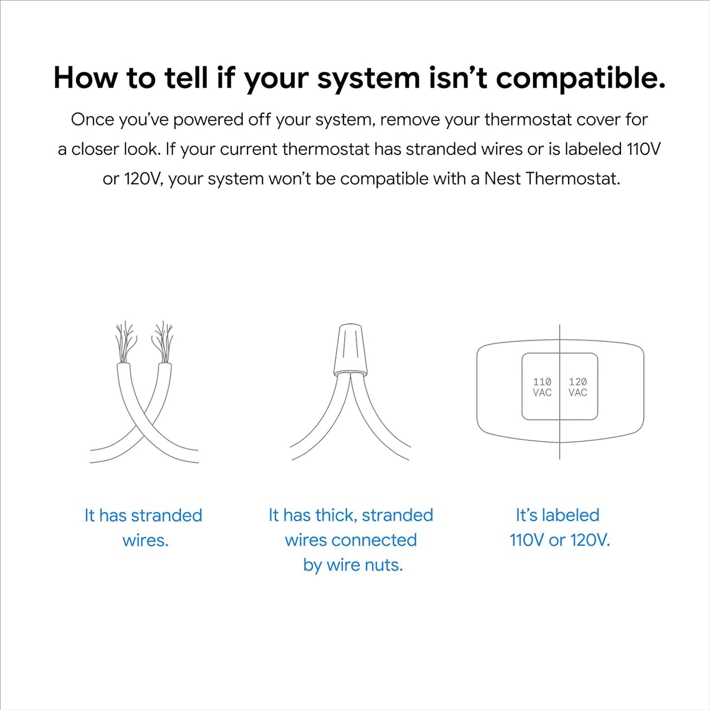 Nest Thermostat - Smart Thermostat for Home - Programmable Wifi Thermostat - Fog