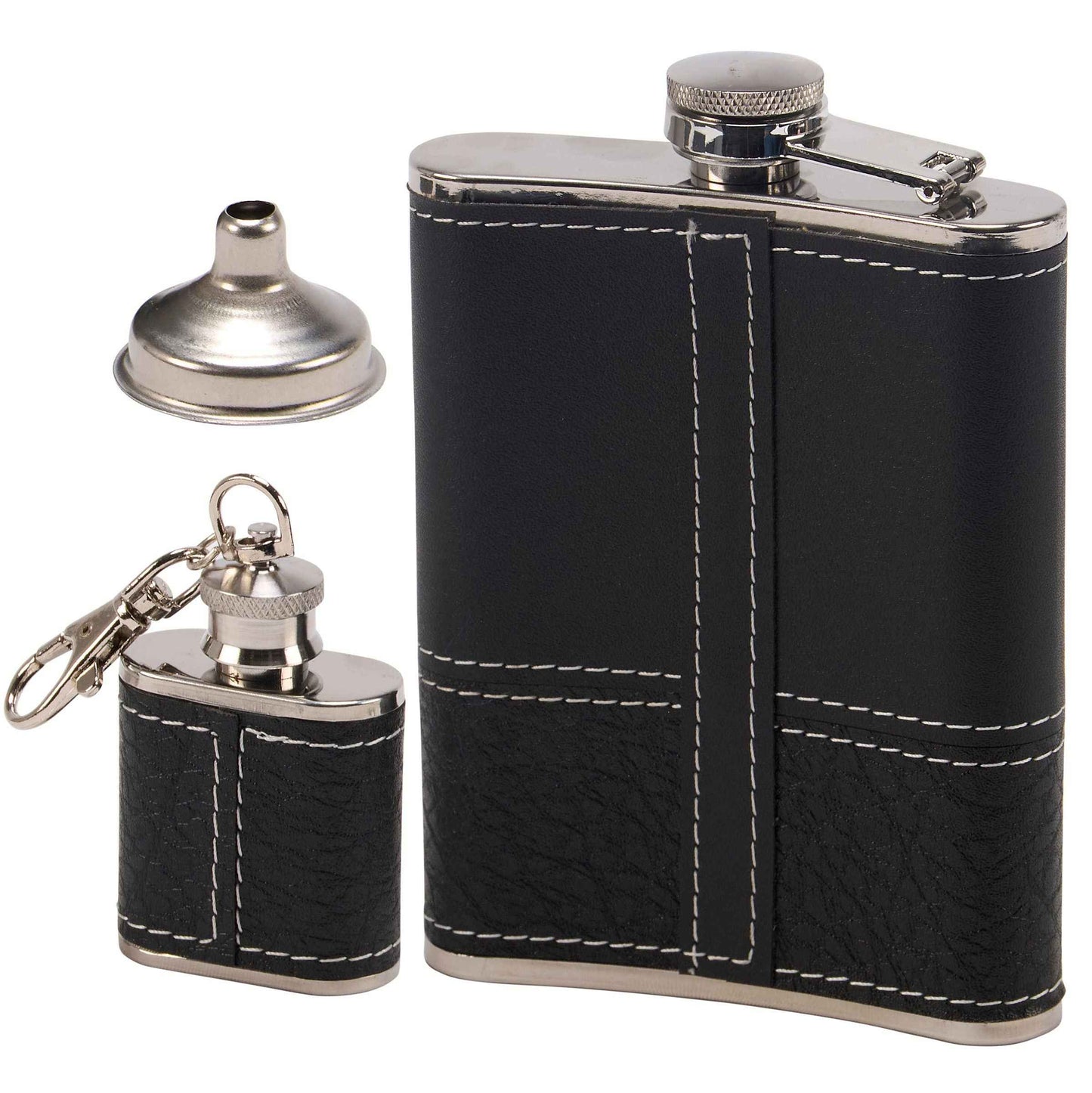 Black Grained Flask Set