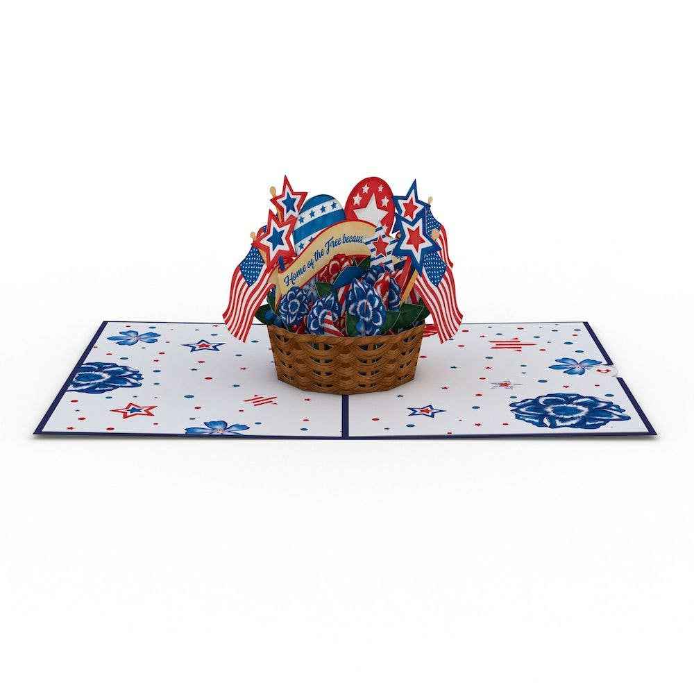 Americana Basket 5''x7'' Card