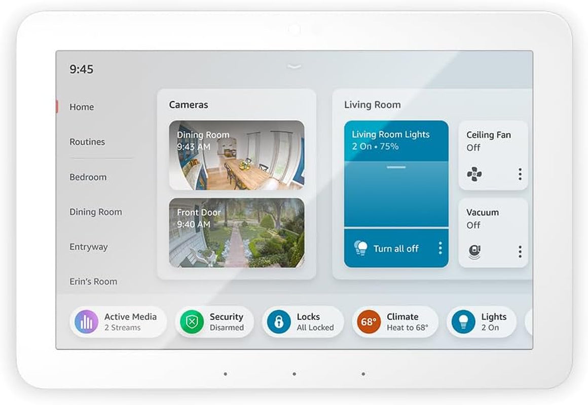 Echo Hub, 8” Smart Home Control Panel with Alexa+ Early Access, Compatible with Thousands of Devices