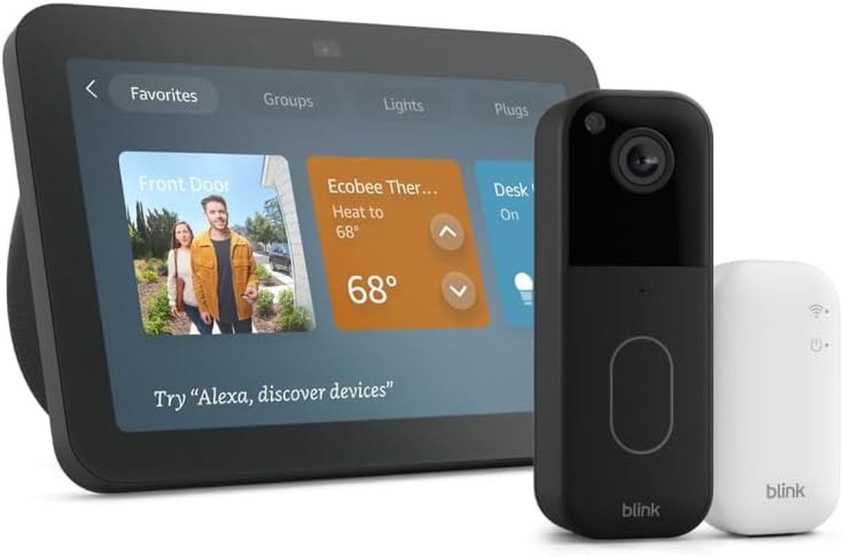 Echo Show 8 with Blink Video Doorbell (Newest Model), with Alexa+ Early Access