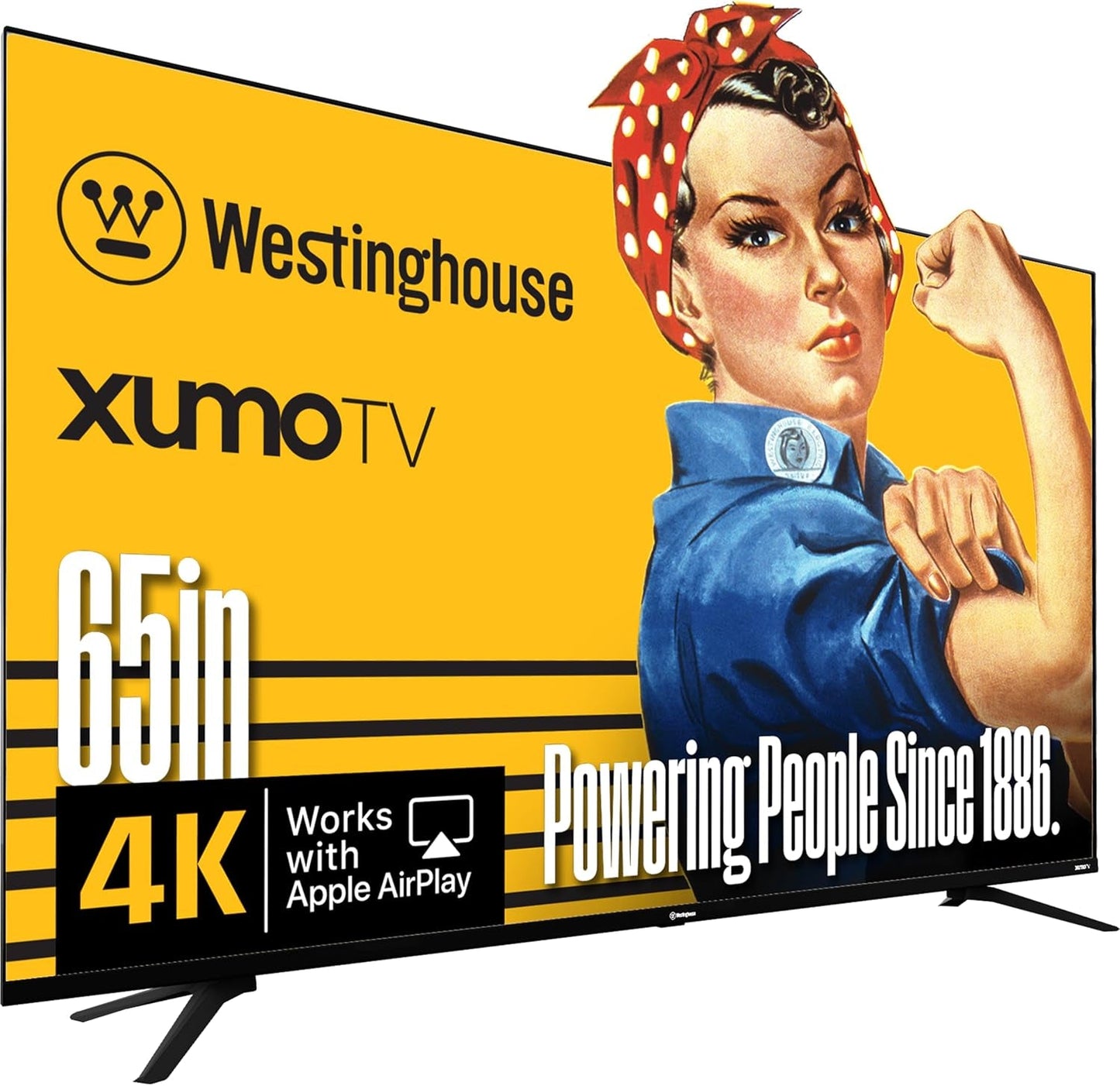 65-Inch Smart TV, 4K UHD Xumo TV W/ HDR10, Voice Remote, Dolby Vision, Edgeless, Flat Screen LED Television W/Apple Homekit, Wi-Fi & Mobile Connectivity
