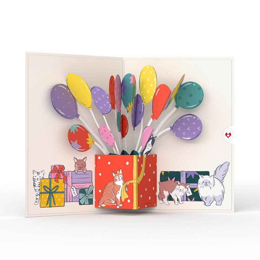 Curious Cats Birthday 5''x7'' Card, Birthday Cards