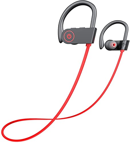 Otium Bluetooth Headphones,Wireless Earbuds IPX7 Waterproof Sports Earphones with Mic HD Stereo Sweatproof in-Ear Earbuds ...