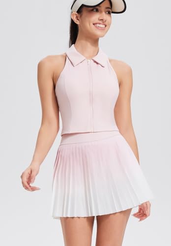 AFZ Two Piece Tennis Skirt Set for Women Pleated Golf Pickleball Outfits Skort Sets with Pockets