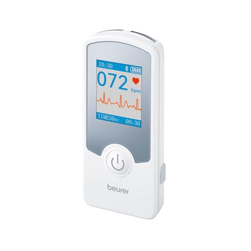 Beurer Cardio Companion EKG Monitor - 3-Lead Portable ECG Machine, Detects Irregular Heart Rhythms, Fast Results in 30 Sec...