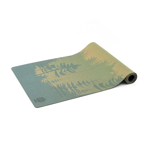 Satori Concept Cork Yoga Mat with Natural Rubber Base, Extra Size, Thickness and Support, Excellent Cushion & Grip, Non-Sl...