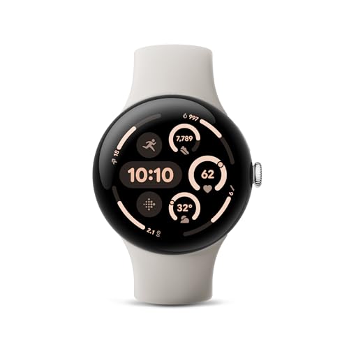 Google Pixel Watch 3 (45mm) 2024 Model Android Smartwatch, Heart Rate Tracking, Fitbit Advanced Running, Fitness Insights,...