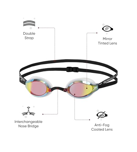Speedo Fastskin Speedsocket 2 Mirrored Goggles White/Copper
