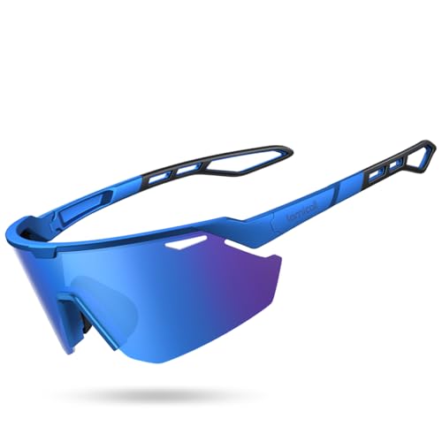 Lamicall 24g Polarized Sports Sunglasses for Men Women - UV400 Protection Sun Glasses Gifts for Running Cycling Baseball