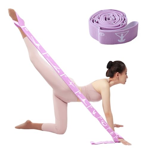 Xensamy Yoga Strap with 10/12 Loops - Multi-Functional Stretch Band for Pilates, Dance, Gymnastics, Physical Therapy, Flex...