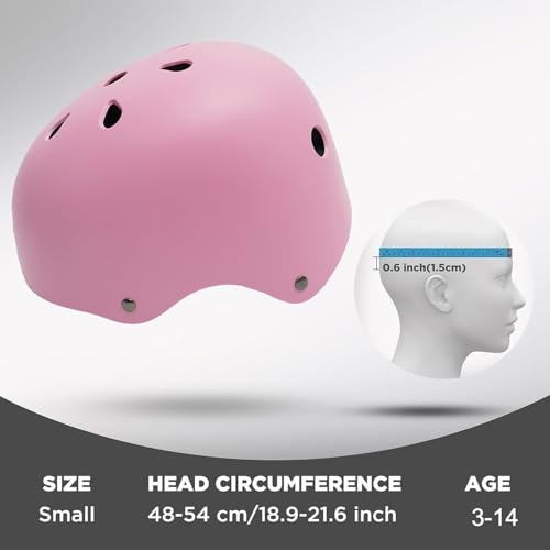 Kids Bike Helmet 2 Pack, Adjustable Toddler Helmet for Age 3-14 Boys Girls, Multi-Sport Helmet for Skateboard Roller Skate...