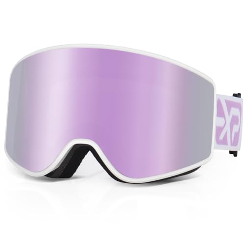 EXP VISION Ski/Snowboard Goggles Parent-child Snow Goggles Over Glasses for Men, Women Youth Kids