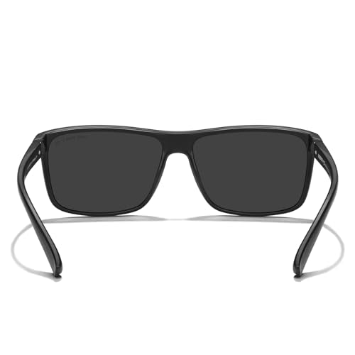 MERRY'S Rectangular Polarized Sports Sunglasses for Men Women Cycling Driving Fishing UV400 Protection S8225