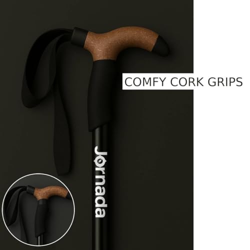 Ultralight Trekking Pole – Quick-Lock Anti-Shock Hiking Stick, Adjustable for Hiking & Backpacking – Cork Grip & Tungsten ...