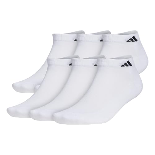 adidas mens Athletic Cushioned Low Cut Ankle Socks (6-pair Pack)