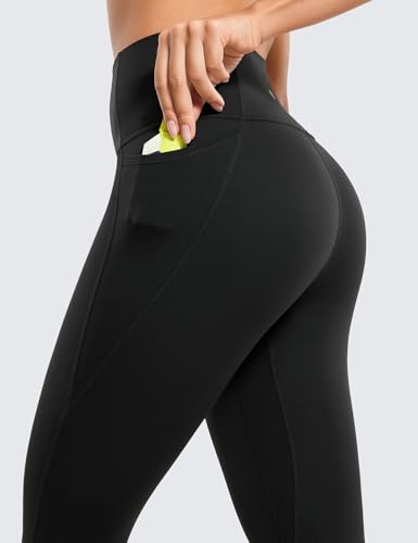 CRZ YOGA Butterluxe Workout Leggings Pockets 25'' - High Waisted Gym Womens Yoga Pants Buttery Soft
