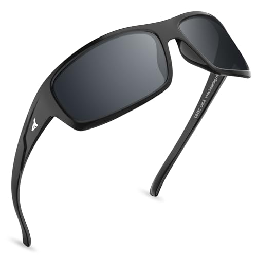 KastKing Kateel Polarized Sport Sunglasses for Men and Women, Ideal for Driving Fishing Cycling and Running,UV Protection
