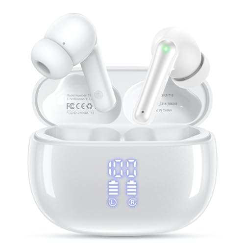 HUIFU Ear Buds Wireless Earbuds - Bluetooth Headphones 40H Playtime LED Display Deep Bass Stereo in-Ear Earphones with IPX...