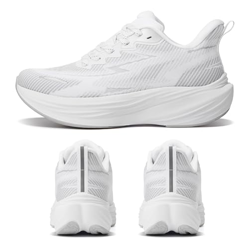 HiBird Women's Slip-On Walking Running Shoes Comfort Tennis Shoes - Cushioned Lightweight Breathable Non-Slip Fashion Snea...