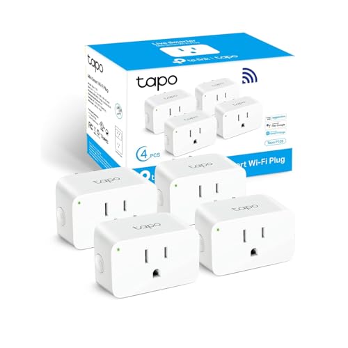 TP-Link Tapo Smart Plug Mini 15A, Smart Home Wi-Fi Plug, Super Easy Setup, Compatible with Alexa & Google Home, No Hub Req...