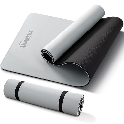 UMINEUX Extra Thick Yoga Mat, 10MM (2/5") Yoga Mat Non Slip, POE Yoga Mats for Women Men, 72"x24", Great for Workout, Yog...