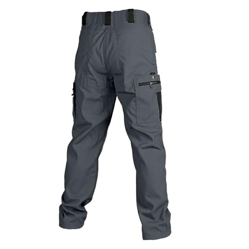 Cargo Pants Men Water Resistant Ripstop Tactical Work Joggers Pants Stretch Lightweight Outdoor Hiking Straight Leg Trousers