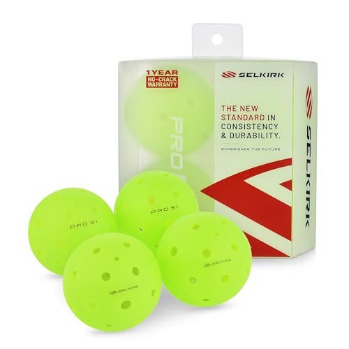 Selkirk Sport Pro S1 Ball | Crack-Resistant | 38 Hole Outdoor Pickleball Balls | USAPA Approved Pickle Ball for Tournament...