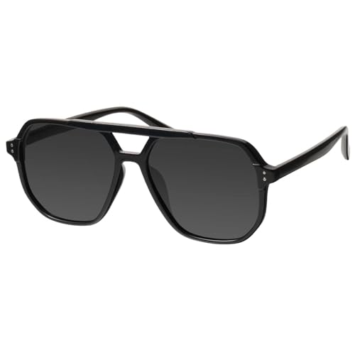 mosanana Oversized Aviator Sunglasses for Women and Men with Polarized Lens MS52243