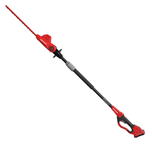 CRAFTSMAN V20 Pole Hedge Trimmer Cordless, 18-Inch, Battery and Charger Included Hedge Trimmer with Extension Pole, Up to ...