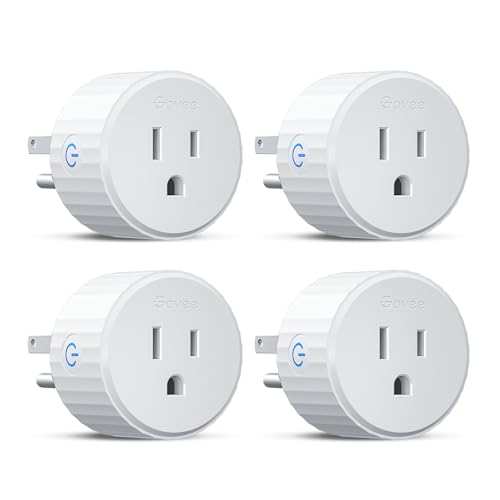 Govee Smart Plug, WiFi Plugs Work with Alexa & Google Assistant, Smart Outlet with Timer & Group Controller, WiFi Outlet f...