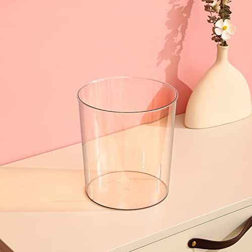 Kingrol 6 Pack Clear Flower Vases, 3 Quart Plastic Ice Buckets for Chilling Beer, Wine, Champagne, Multipurpose Buckets fo...
