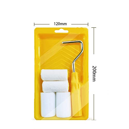 RZJZGZ Mini Foam Paint Roller Painting Decorating Touch Up Trim Kit 2 inch Small Paint Roller Tray Set with High-Density F...