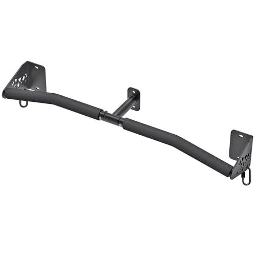 SELEWARE Heavy Duty Wall Mount Pull Up Bar, 450LB Capacity Joist Mount Chin Up Bar for Doorway, Sturdy Steel Construction,...