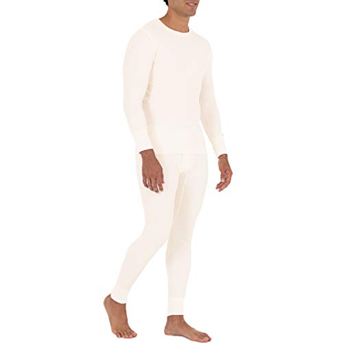 Fruit of the Loom mens Recycled Waffle Thermal Underwear Set (Top and Bottom)