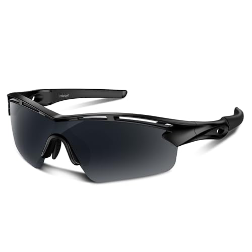 Rosemal Sports Sunglasses Polarized Cycling Sunglasses Running Driving Fishing Hiking for Men Women UV400 TAC TR90