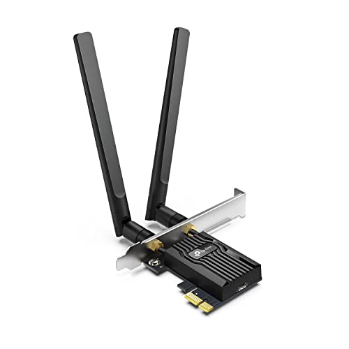 TP-Link WiFi 6 PCIe WiFi Card for Desktop PC AX3000 (Archer TX55E), Bluetooth 5.2, WPA3, 802.11ax Dual Band Wireless Adapt...