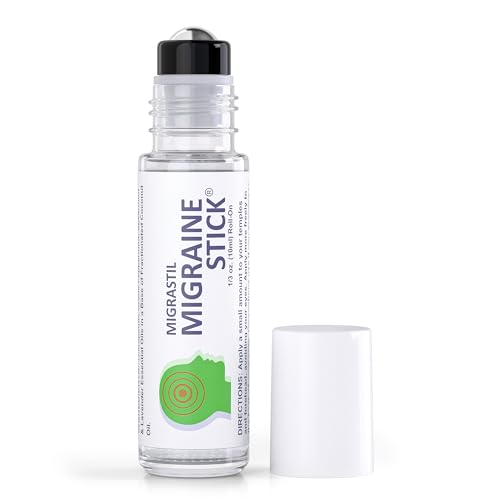 Basic Vigor Migrastil Migraine Stick Rollon - Fast Cooling Comfort for Your Head. Aromatherapy with Peppermint & Other Ess...