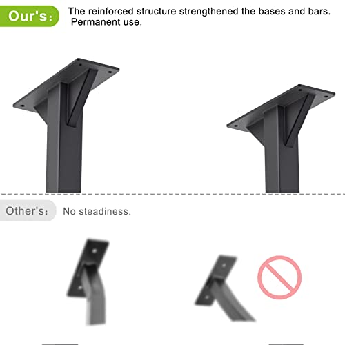 Kipika 48" Ceiling Mounted Pull Up Bar, Heavy Duty Multi-Grip Chin Up Bar,Mounted Pullup Bar, Adjustable Height, Pull Up B...