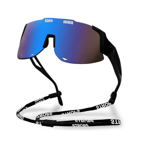 TURVSTPC Sport Running Sunglasses for Women Men, Professional Cycling Glasses Mens Sunglasses Wrap Around Uv400 Protection