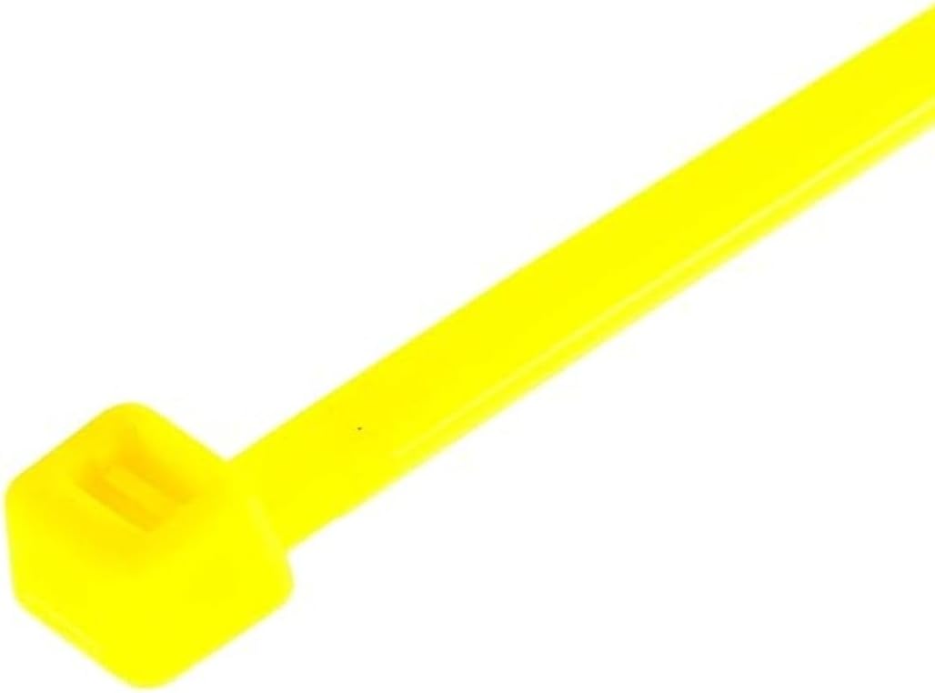 GTSE 8 Inch Yellow Zip Ties, 100 Pack, 18lb Strength, UV Resistant Strong Nylon Cable Ties, Self-Locking 8" Tie Wraps