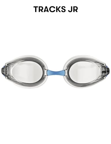 ARENA Tracks Unisex Junior Youth Essential Racing Swim Goggles Kids Swimmers Young Racers Anti-Fog Coated Non-Mirror Lens,...